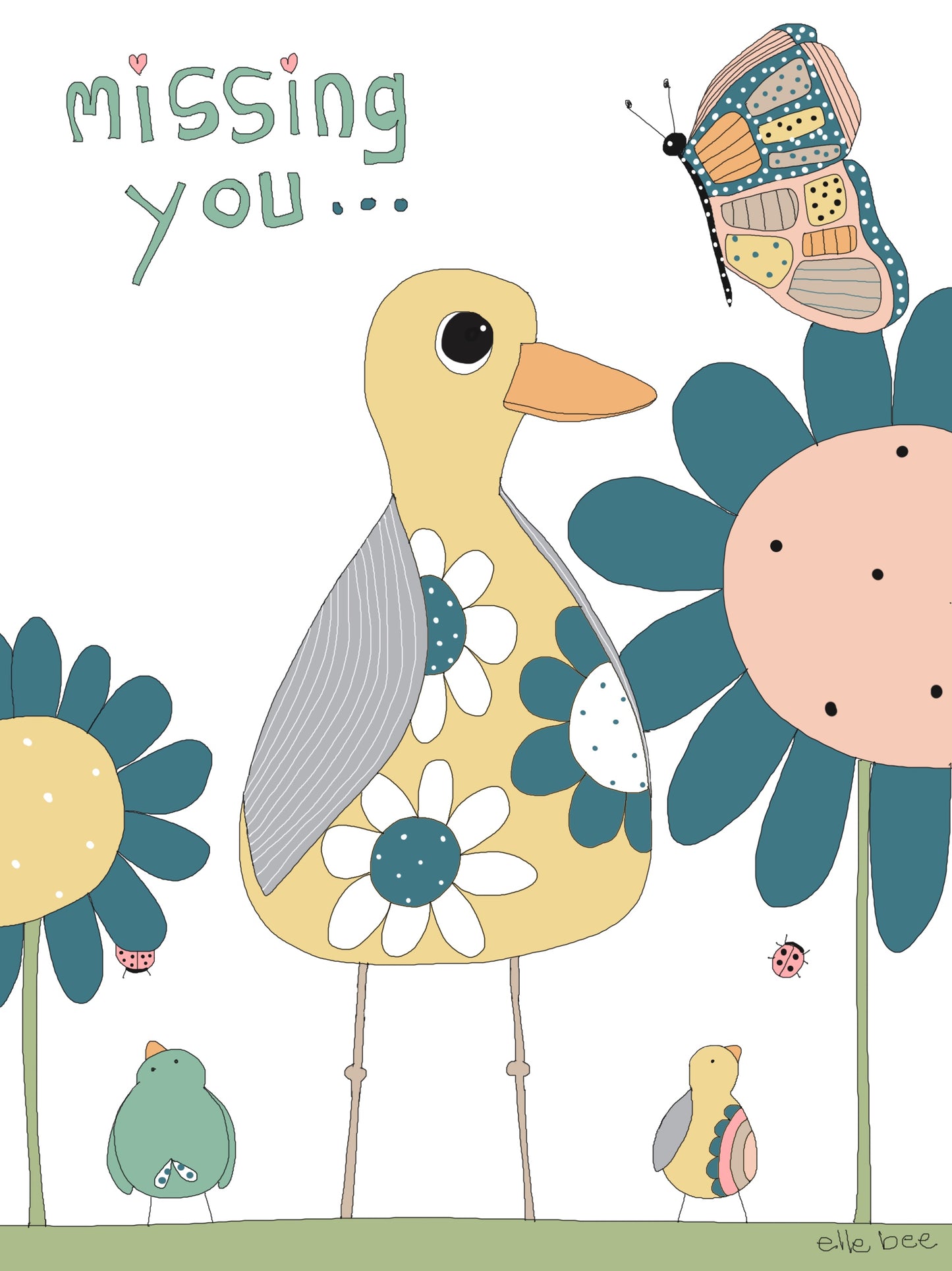 Greeting card “Missing you”