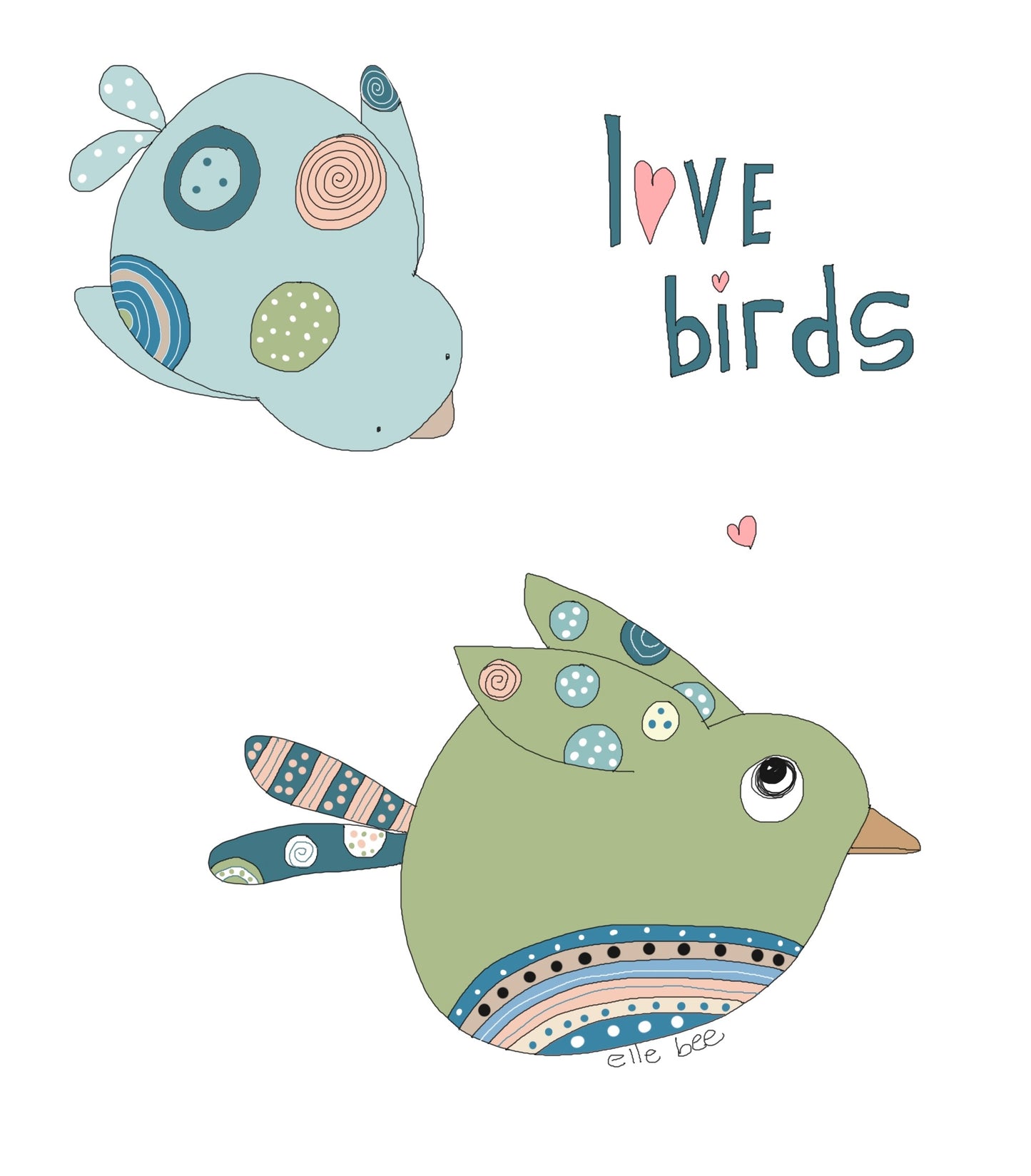 Greeting card “Love Birds”