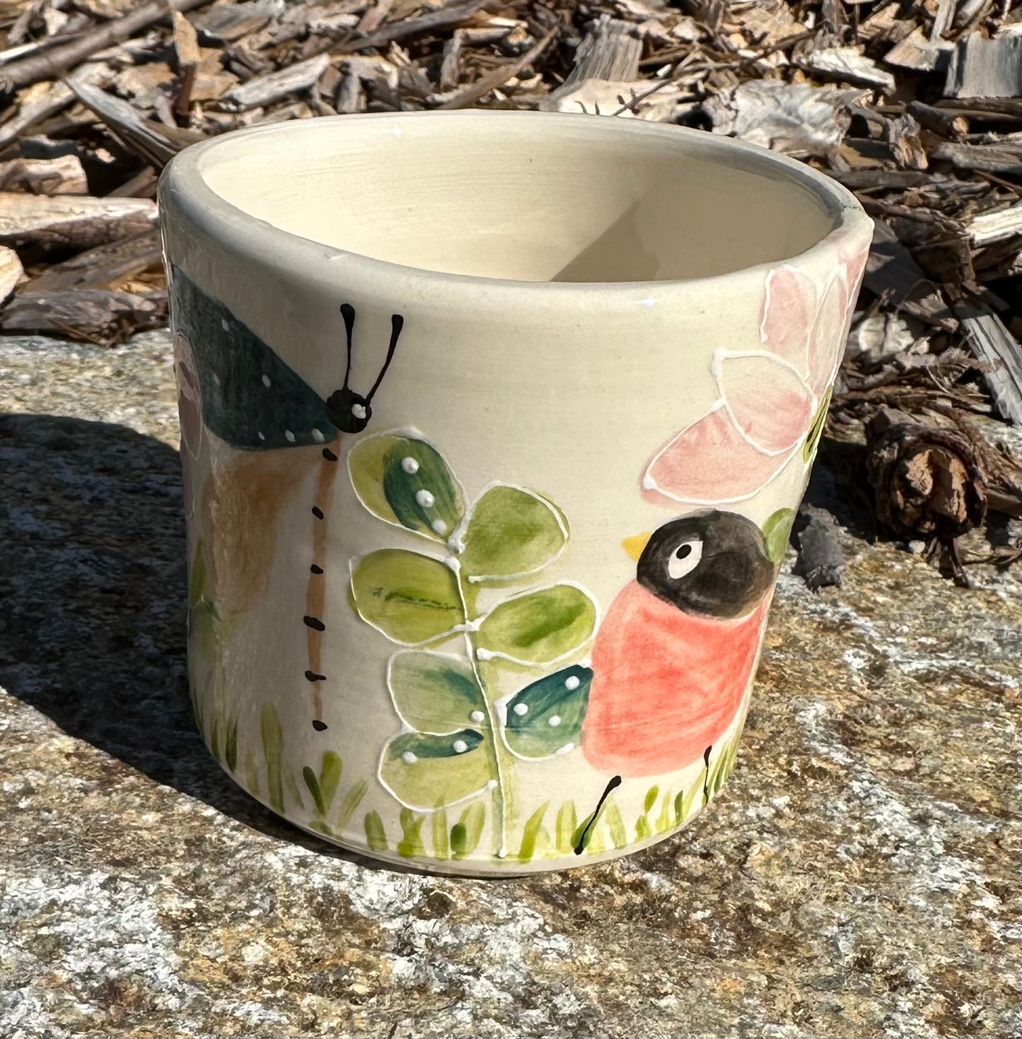 Robins garden mug / cup