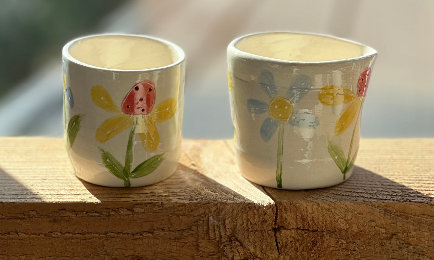 Spring Robins cream and sugar set