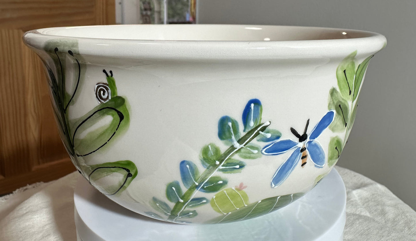 “I love my plants” cactus serving bowl