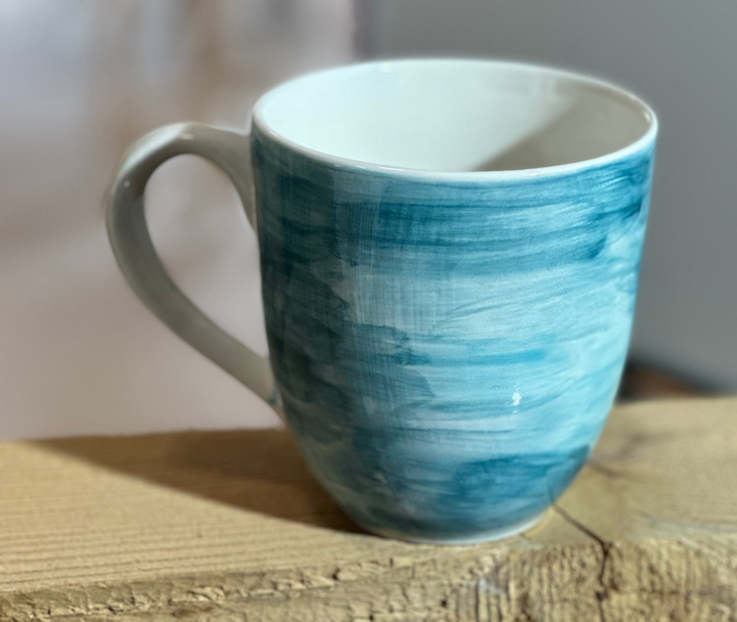 Grey whale large coffee / tea mug