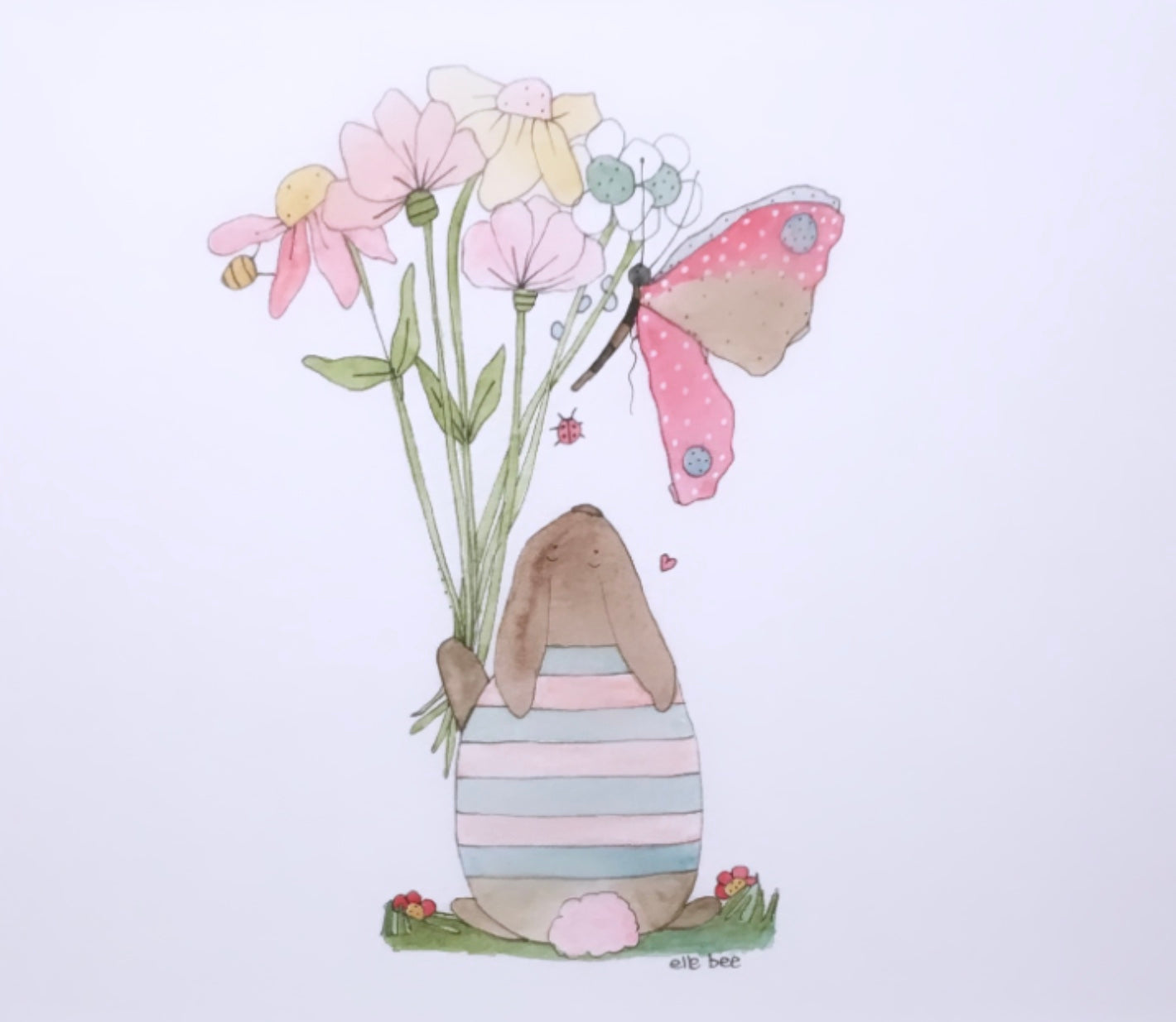 “Flowers for you” original watercolour