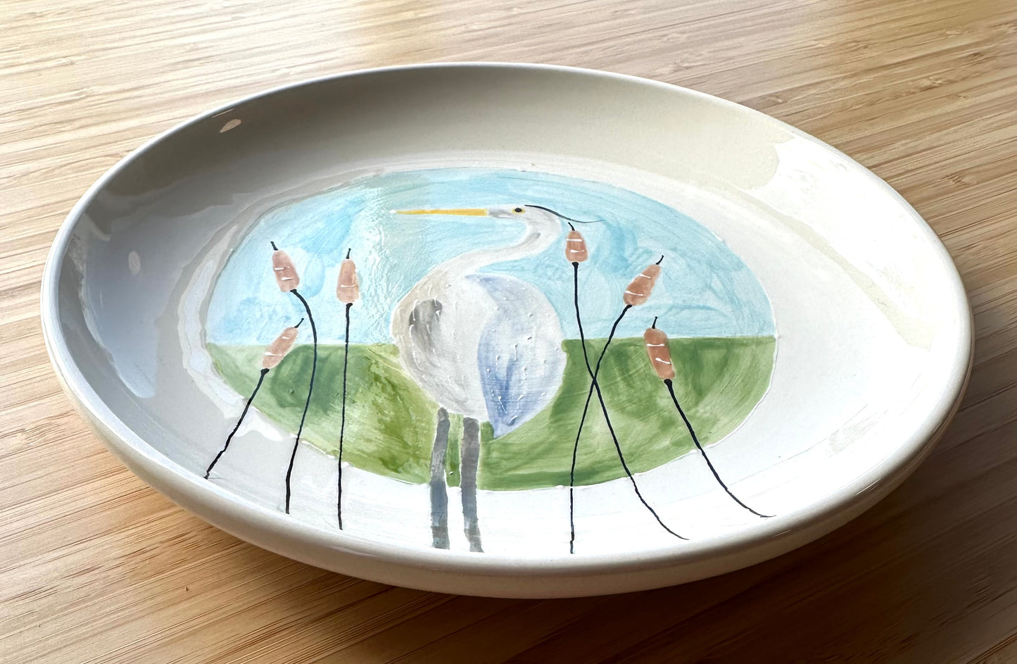 Heron side / serving Plate