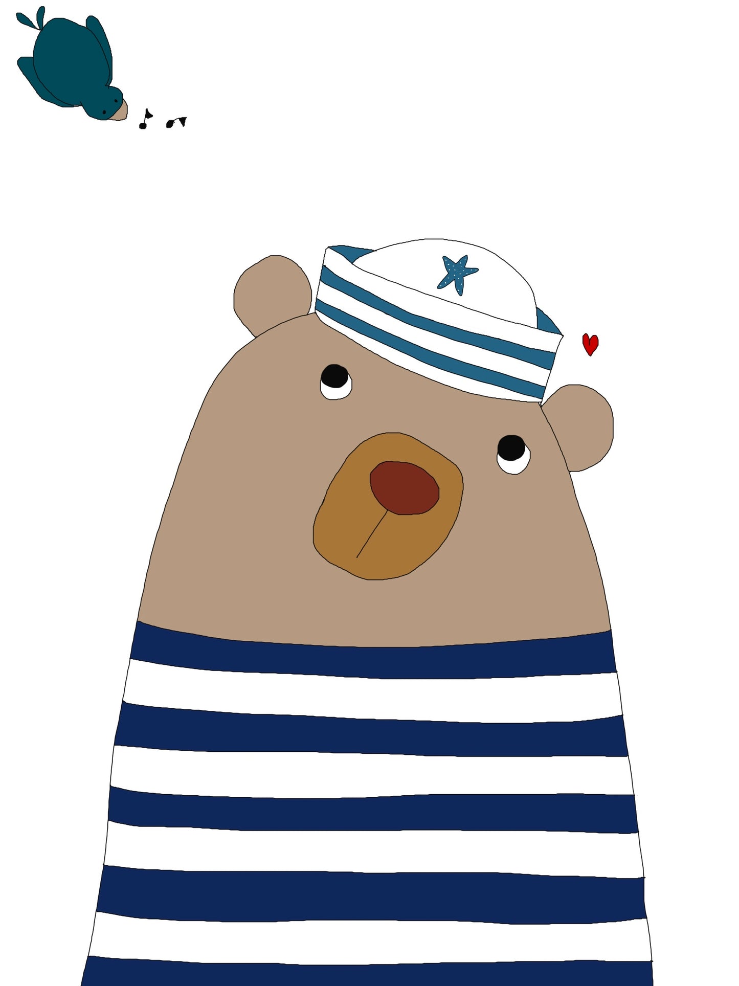 “Sailor Bear” greeting card
