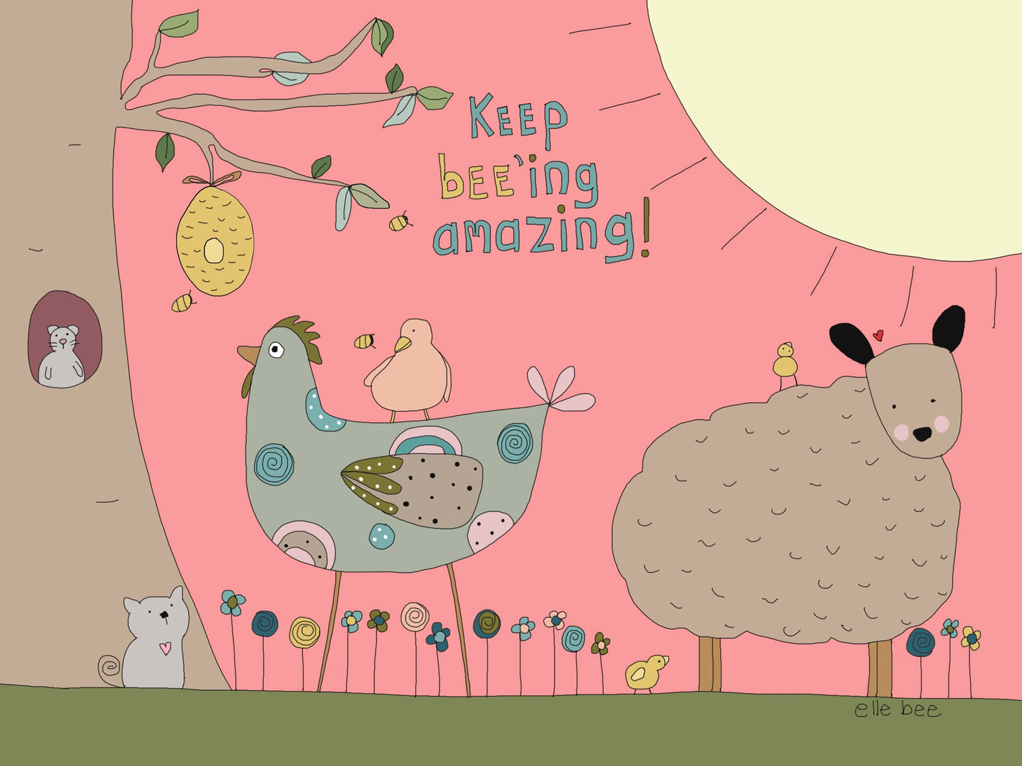 “Keep Bee’ing Amazing!” greeting card
