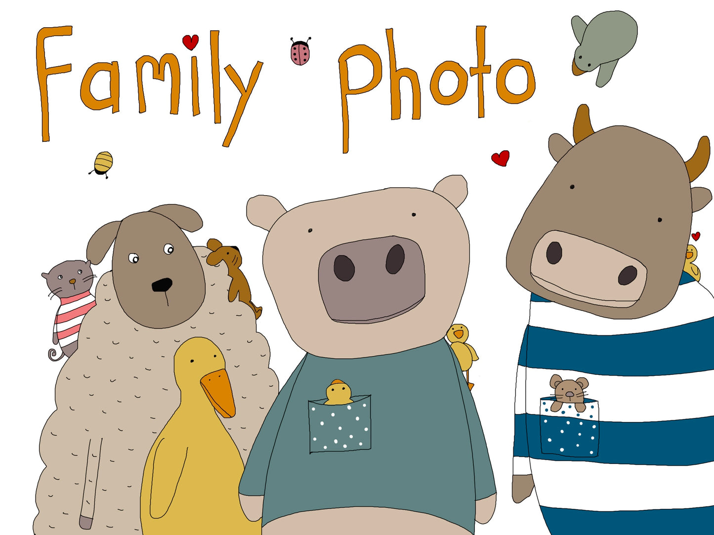 “Family photo” greeting card