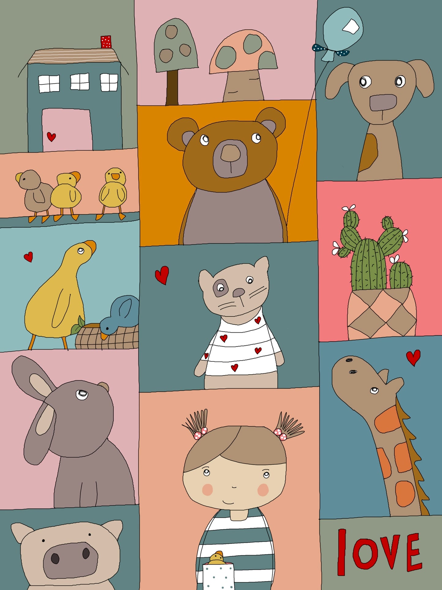“Love” greeting card