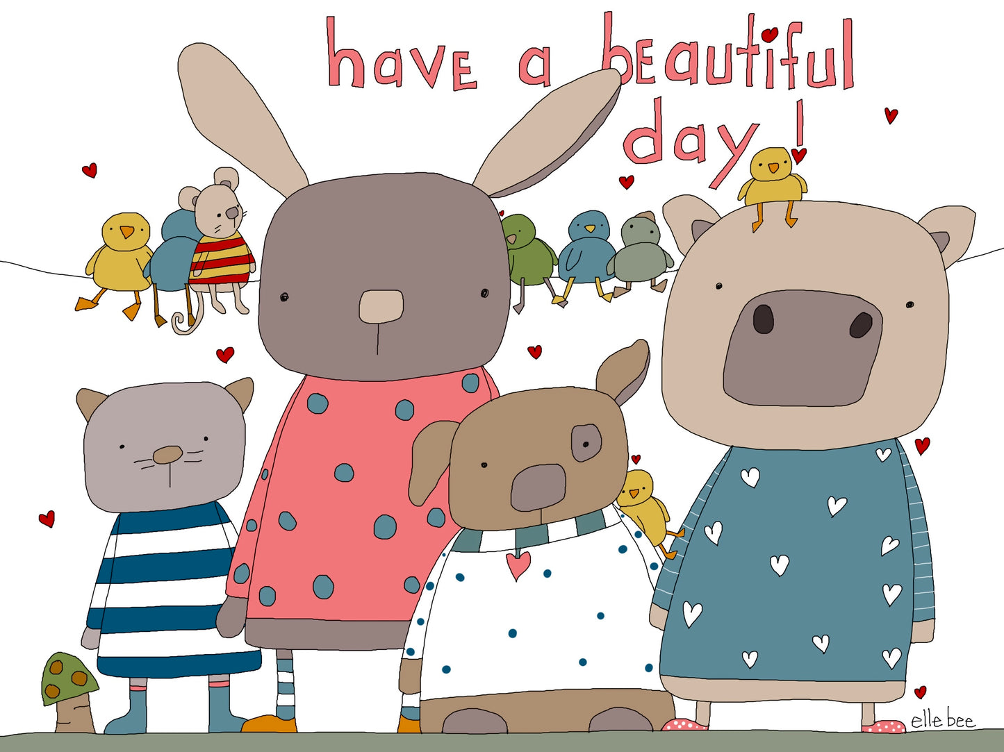 “Have a beautiful day” greeting card