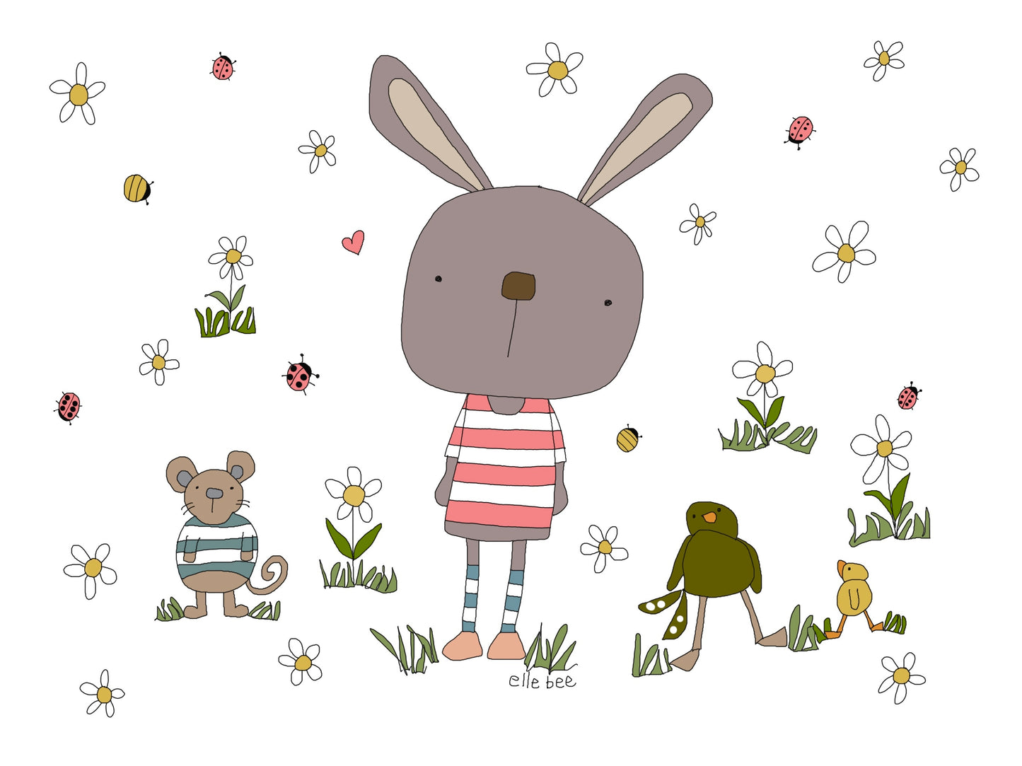 “Daisy Patch” greeting card