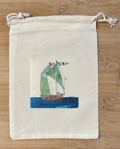 Sail Away drawstring bag