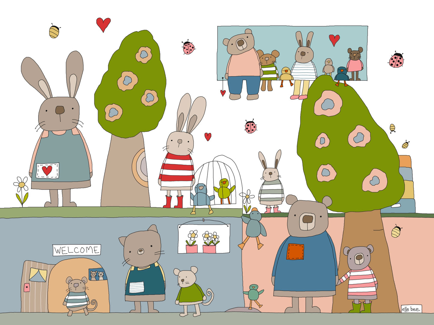 “Welcome!” greeting card