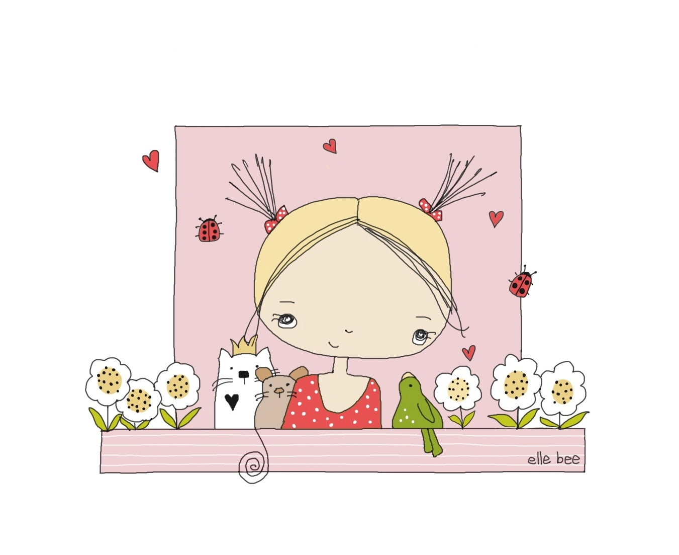 “Belle’s Window Box” greeting card