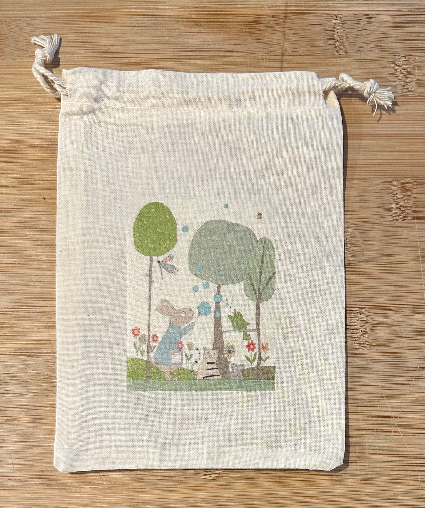 Blowing Bubbles drawstring bag