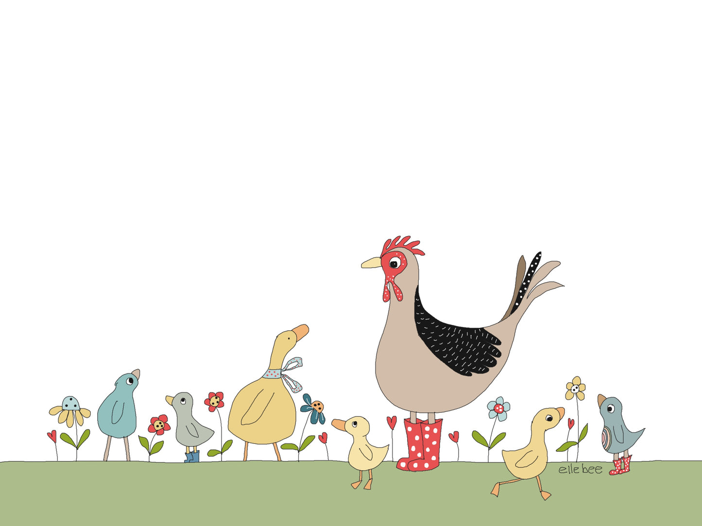Birds of a feather greeting card