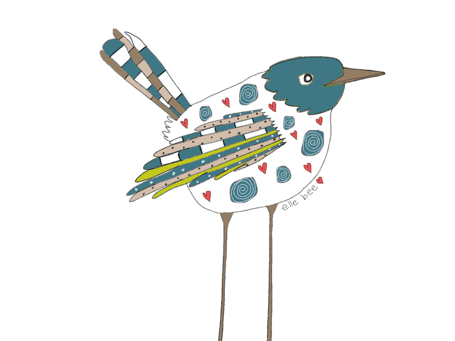 Love bird greeting card