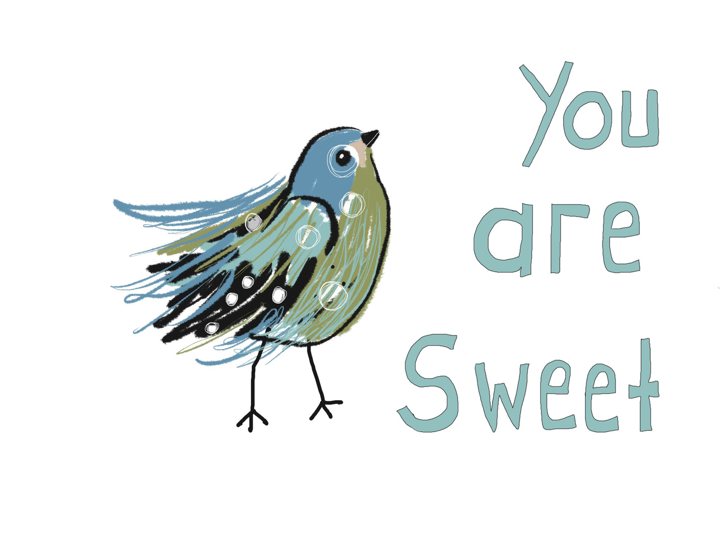 You are sweet greeting card