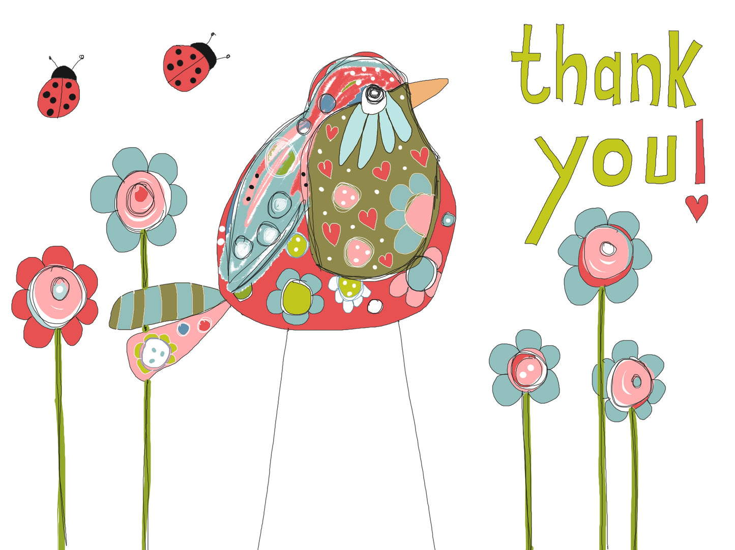 Thank you greeting card