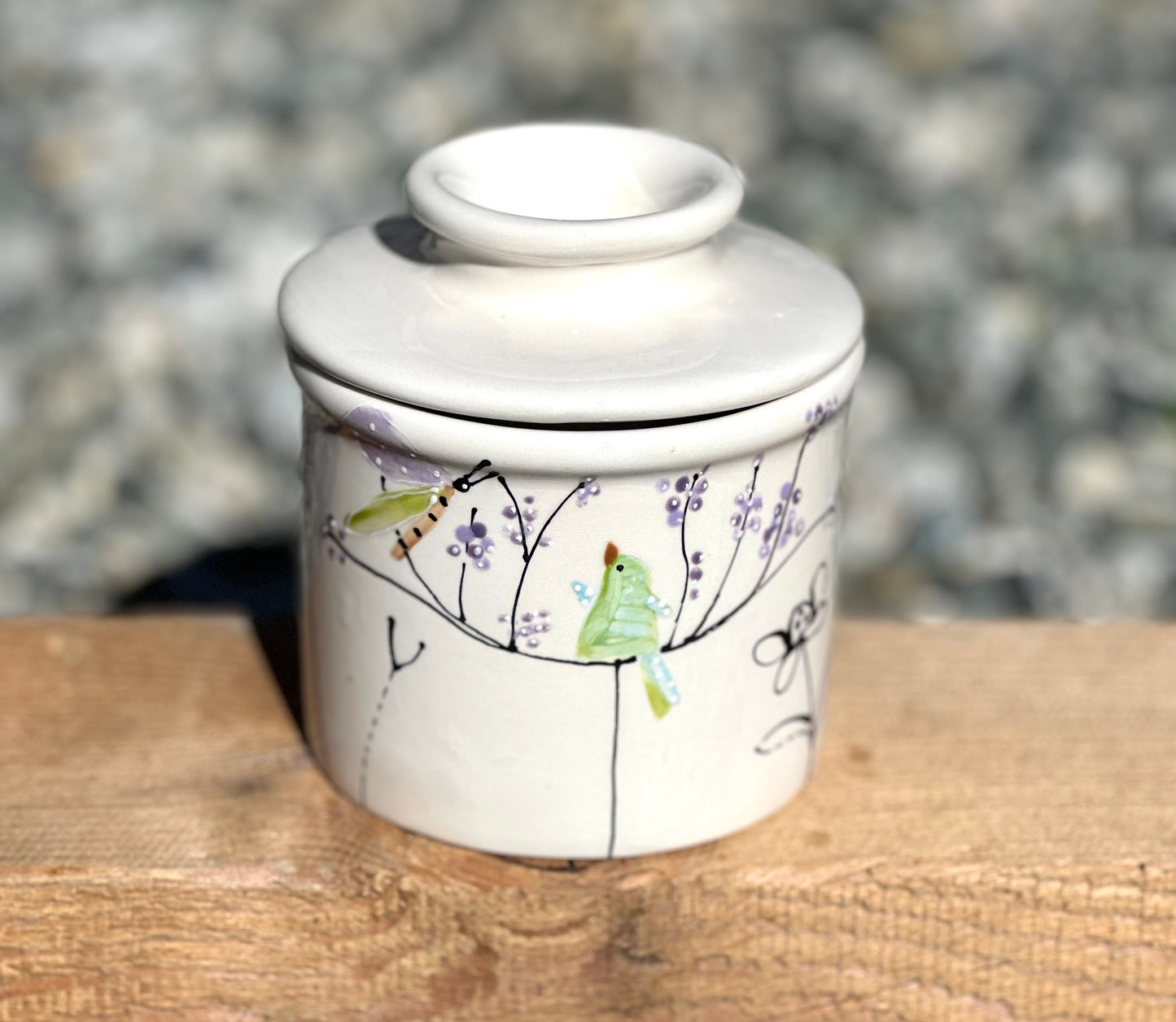 Butter Crock “Healing Garden”