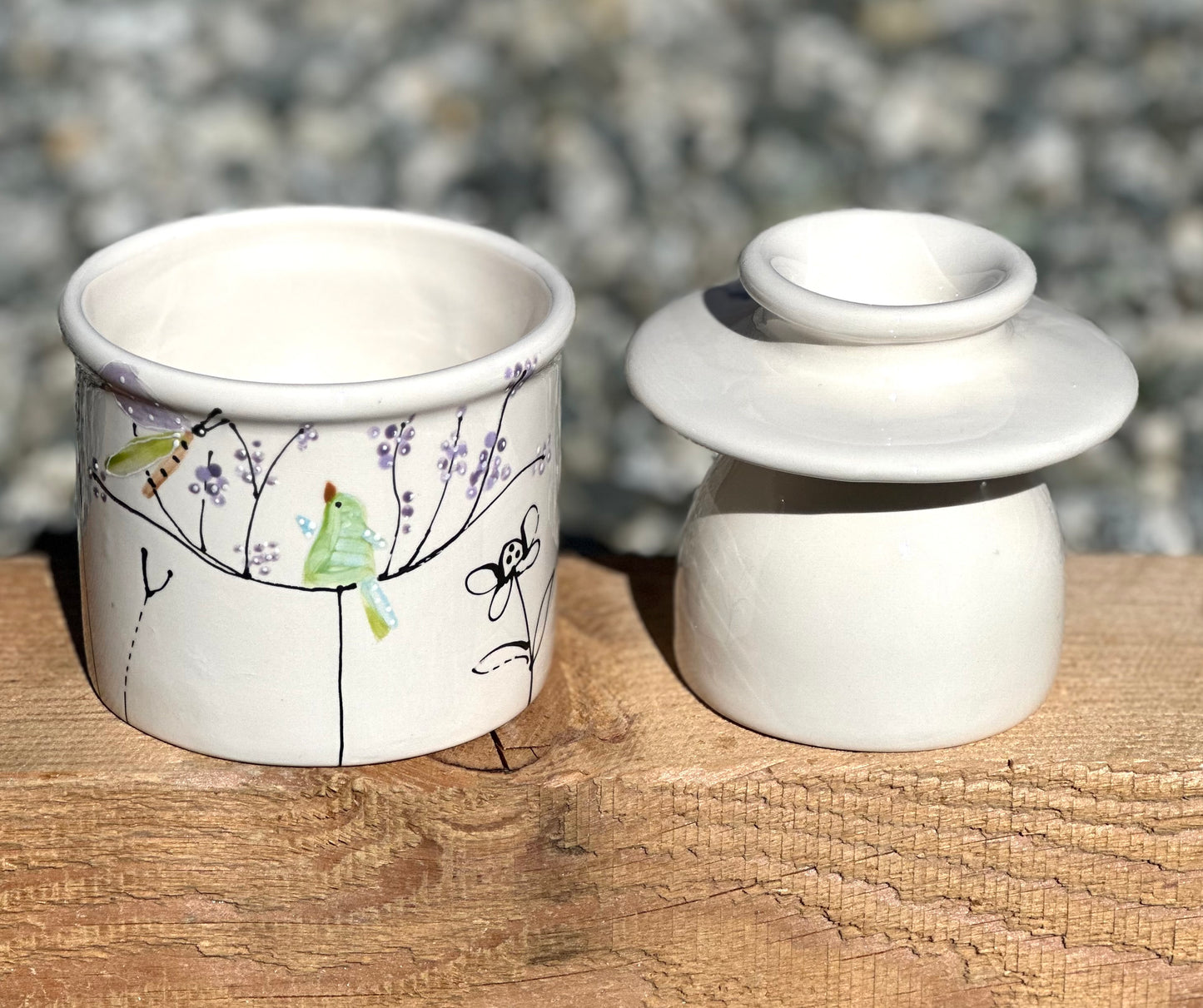 Butter Crock “Healing Garden”
