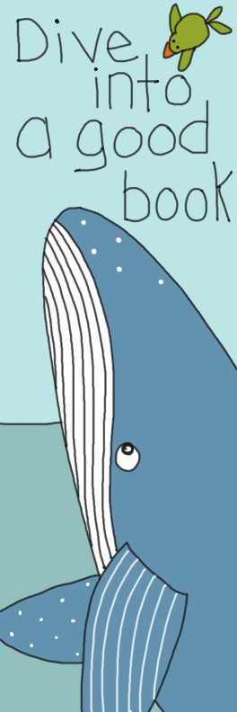 Dive into a good book - bookmark