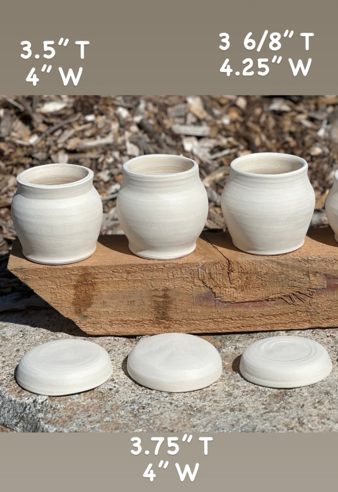 Bisque fired Pet Urns ready to personalize