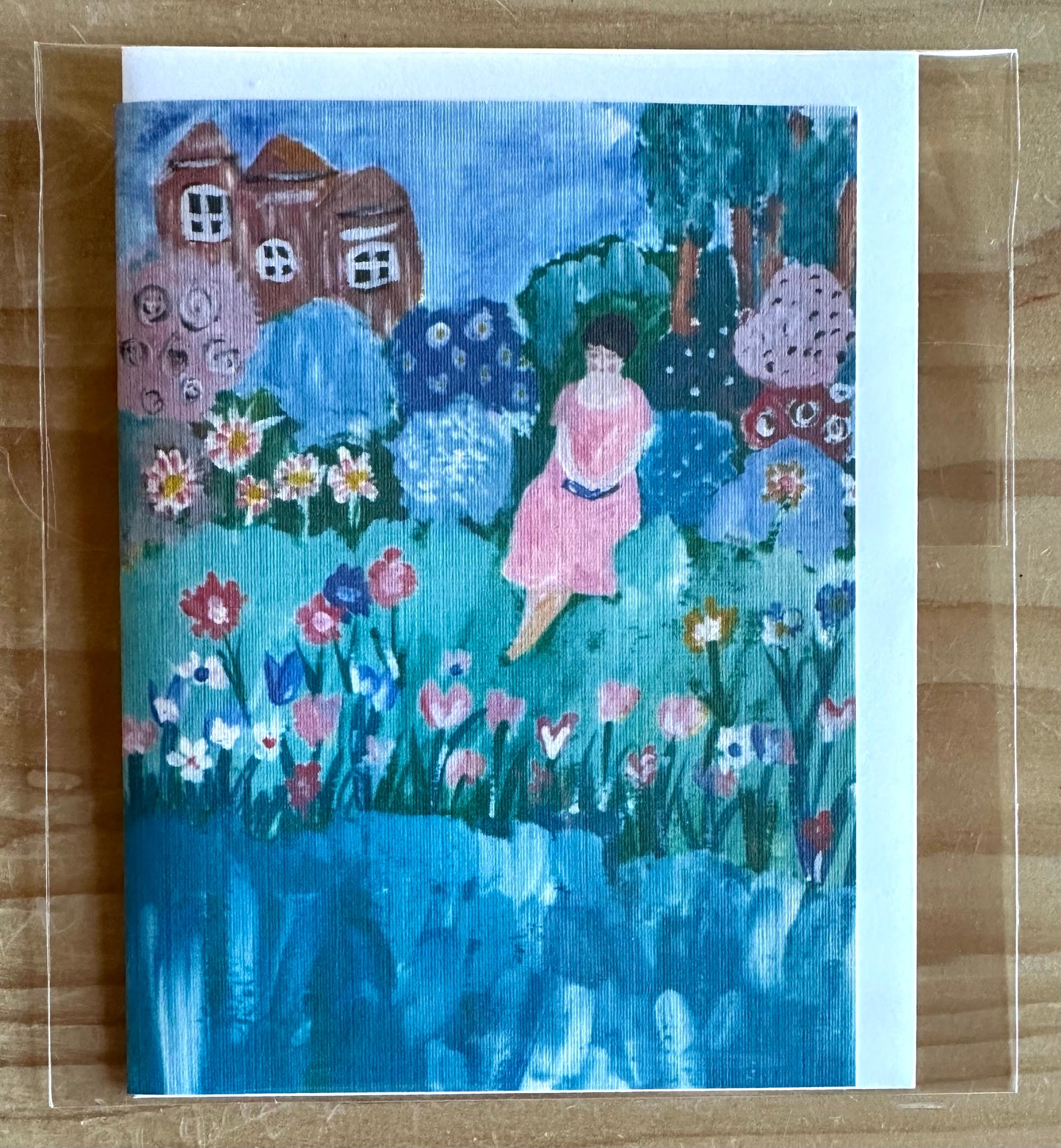 I Love Reading in my Garden greeting card