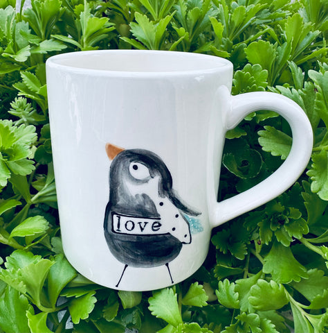Blackbird “love” mug