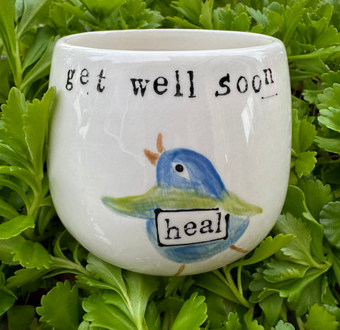 “Get well soon-heal” Planter