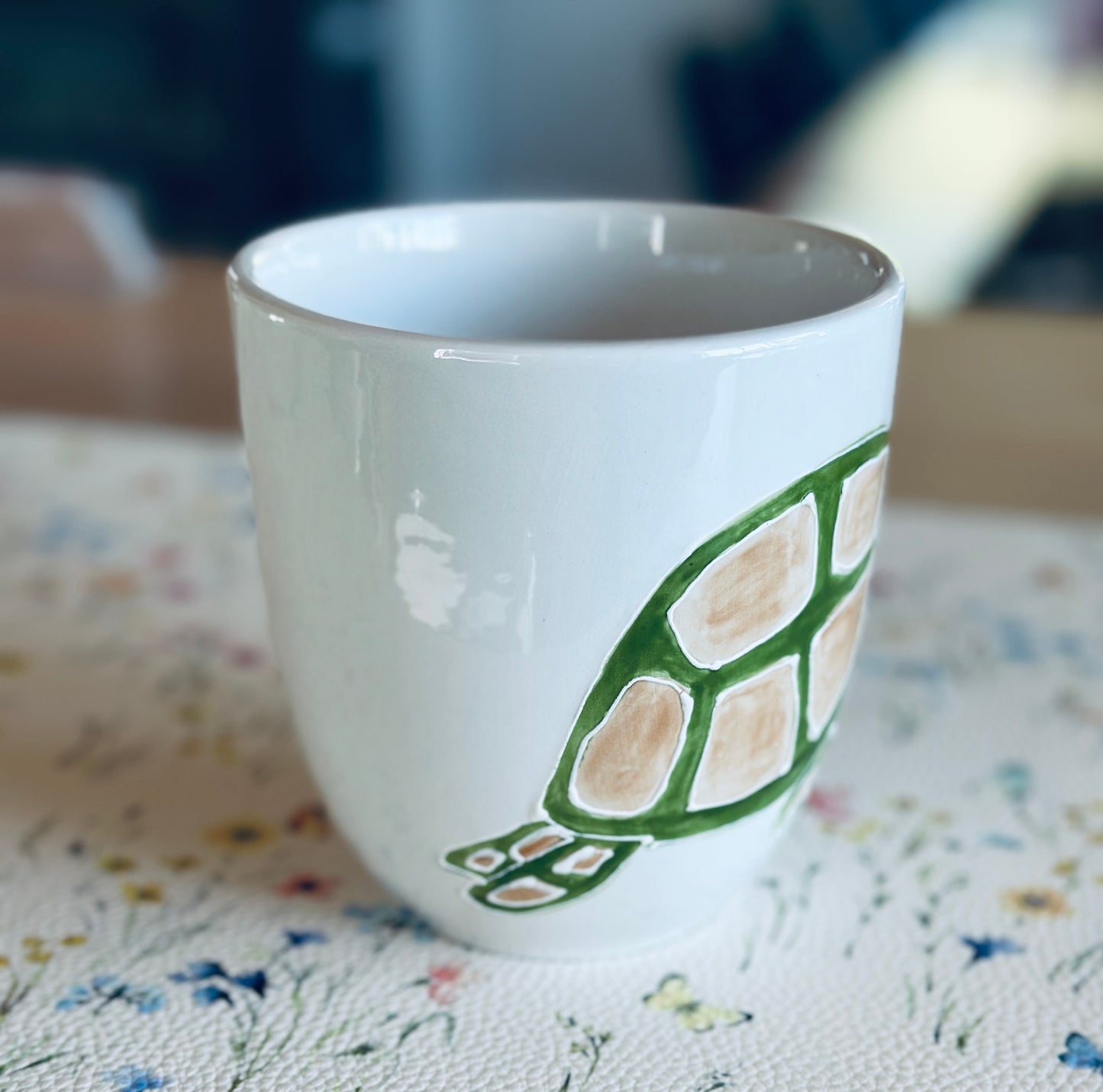 Turtle & Starfish large coffee / tea mug