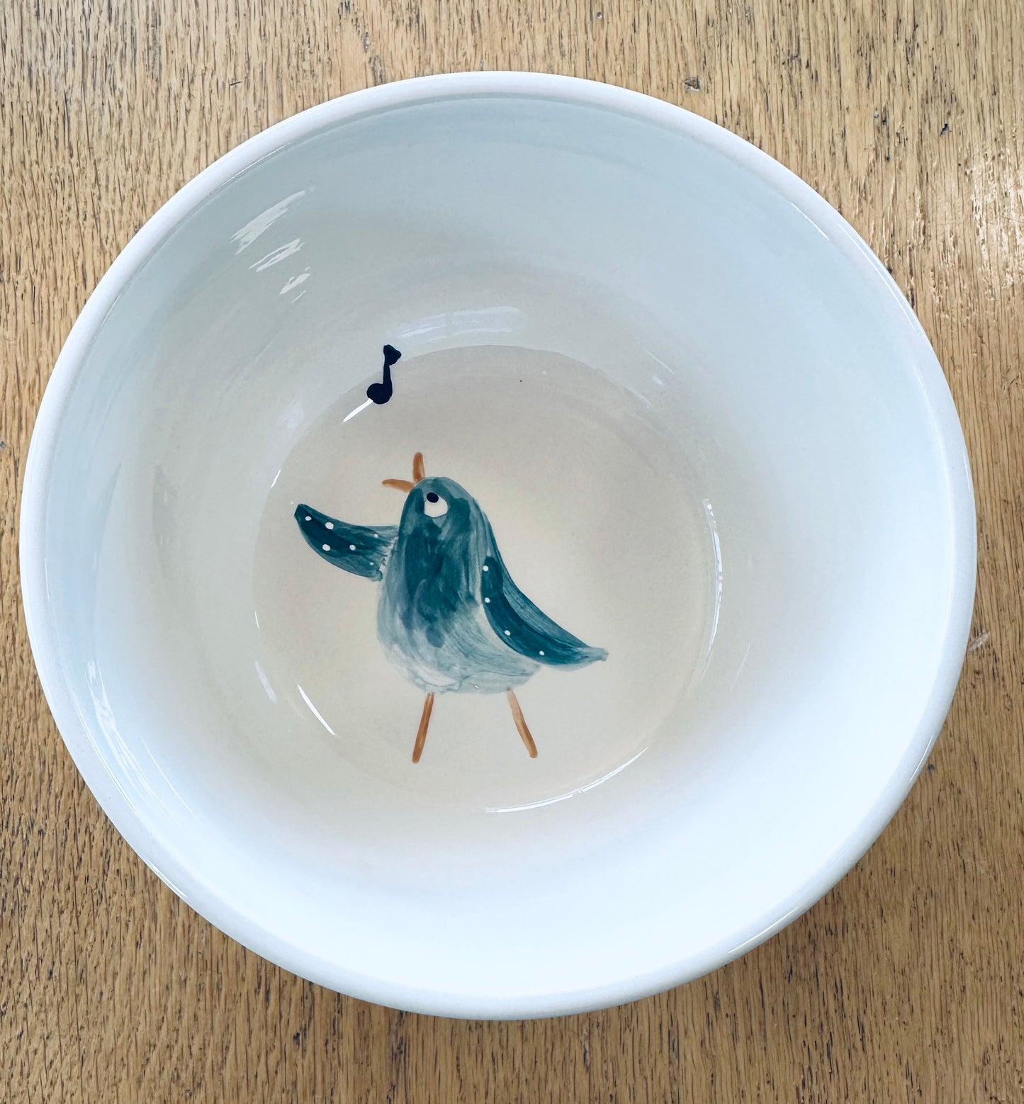 Singing Bluebird cereal bowl