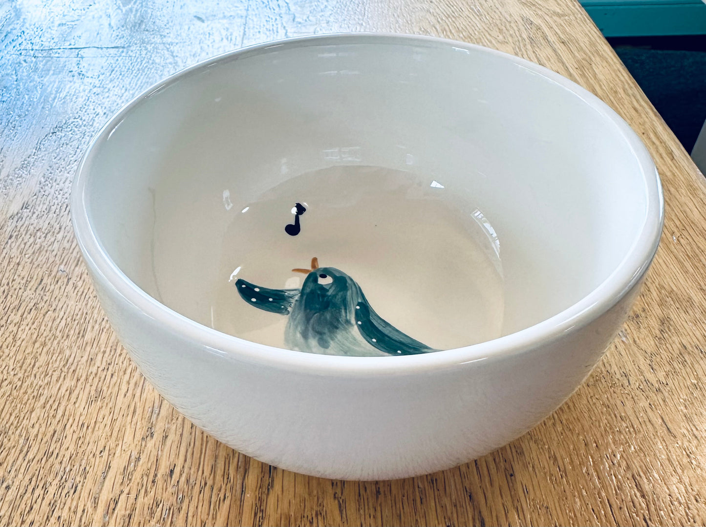 Singing Bluebird cereal bowl