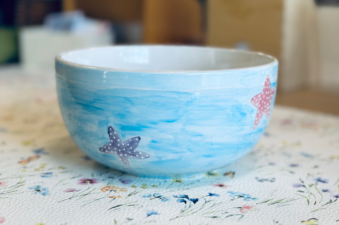 Whale & Starfish cereal bowl