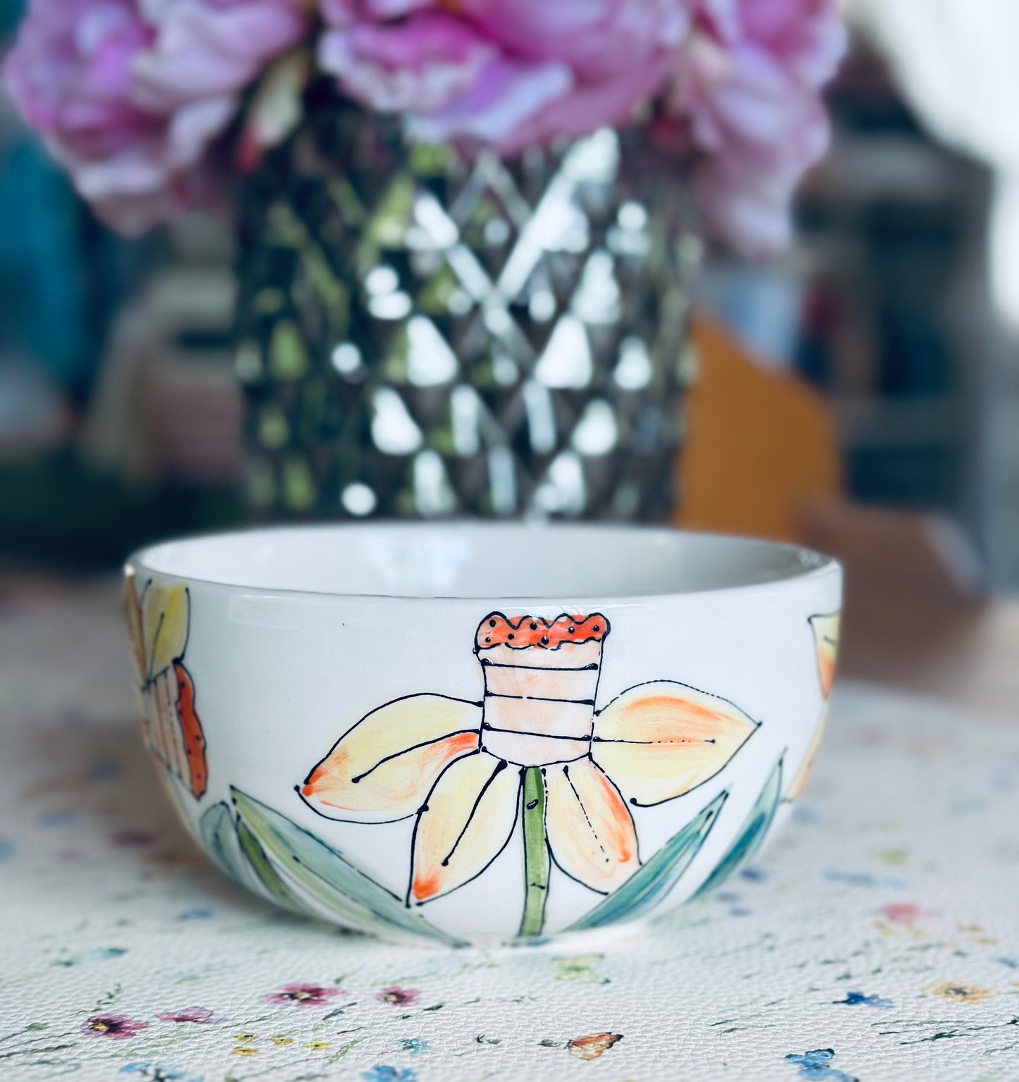 Daffodil Garden cereal bowl