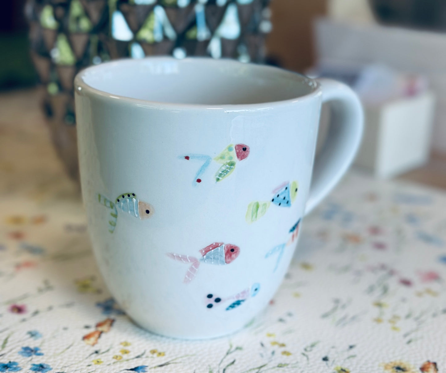 School of fish large coffee / tea mug