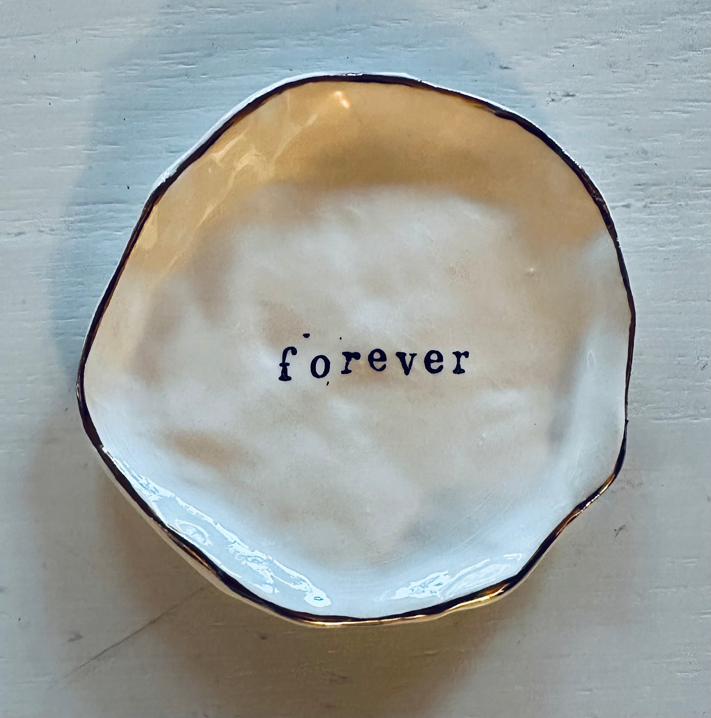 24 karat gold Forever jewelry dish