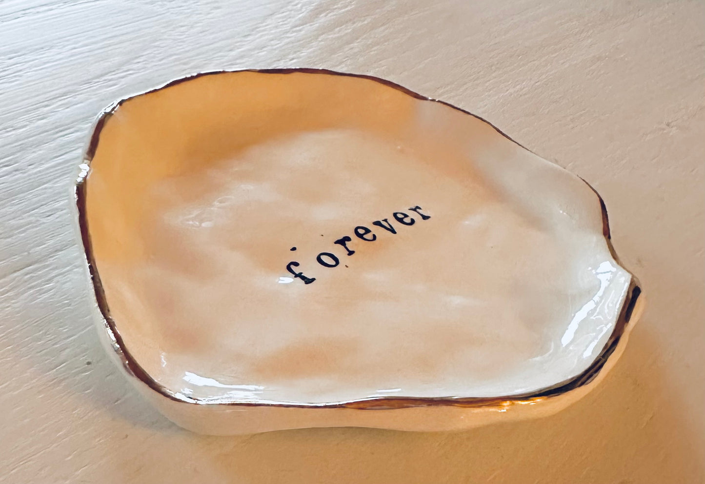 24 karat gold Forever jewelry dish