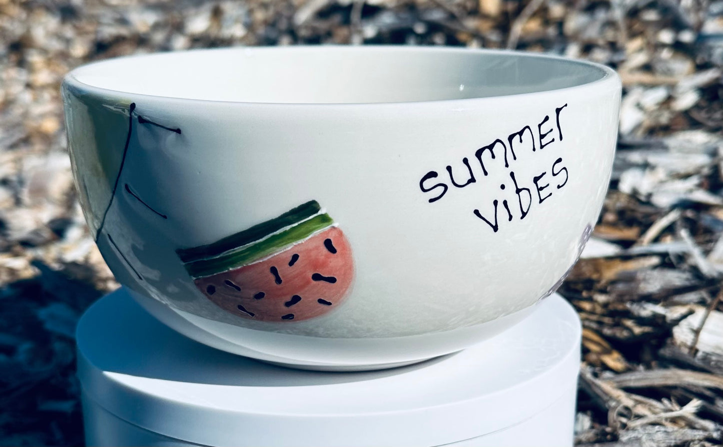 Summer Vibes cereal bowl