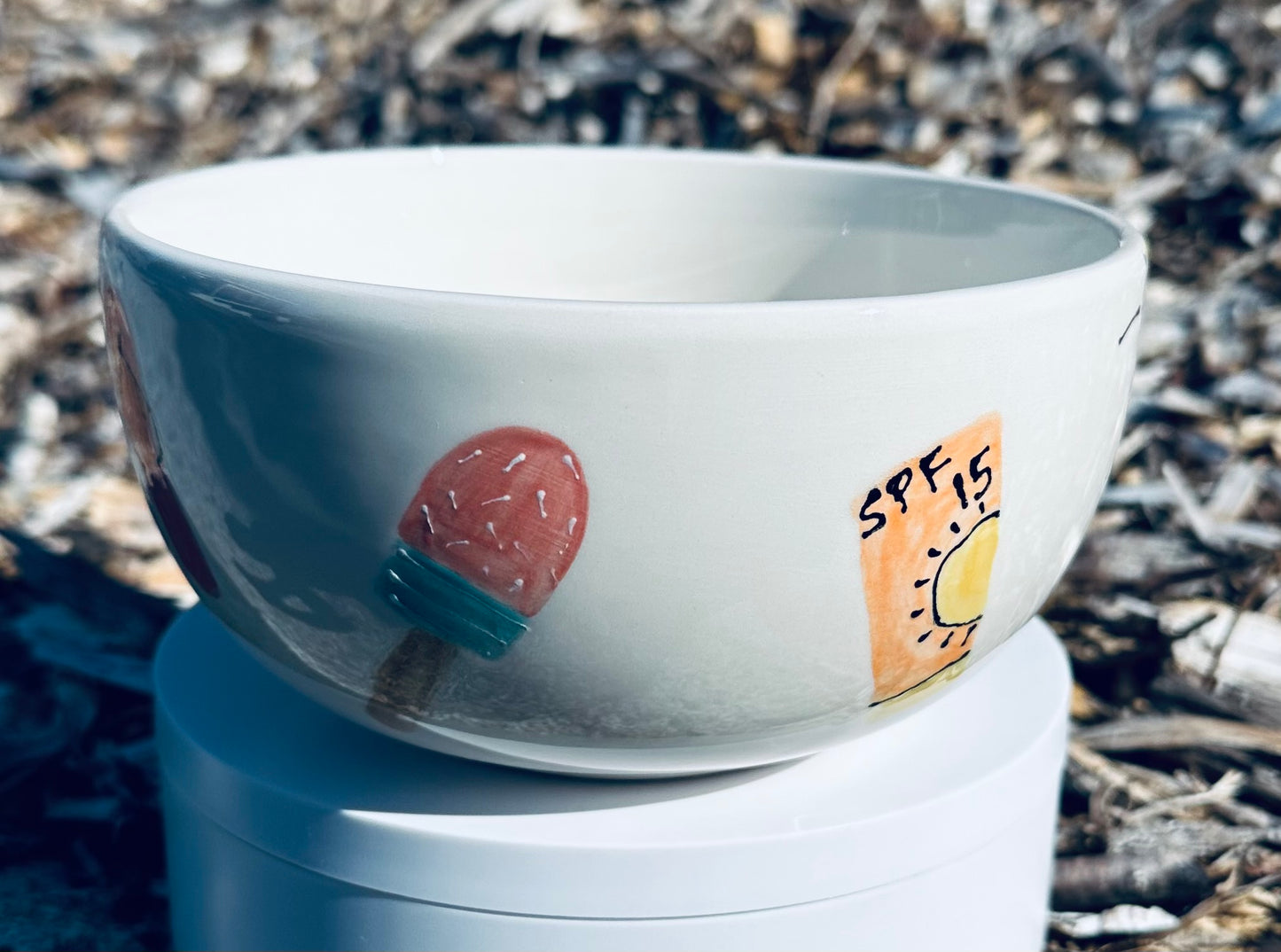 Summer Vibes cereal bowl
