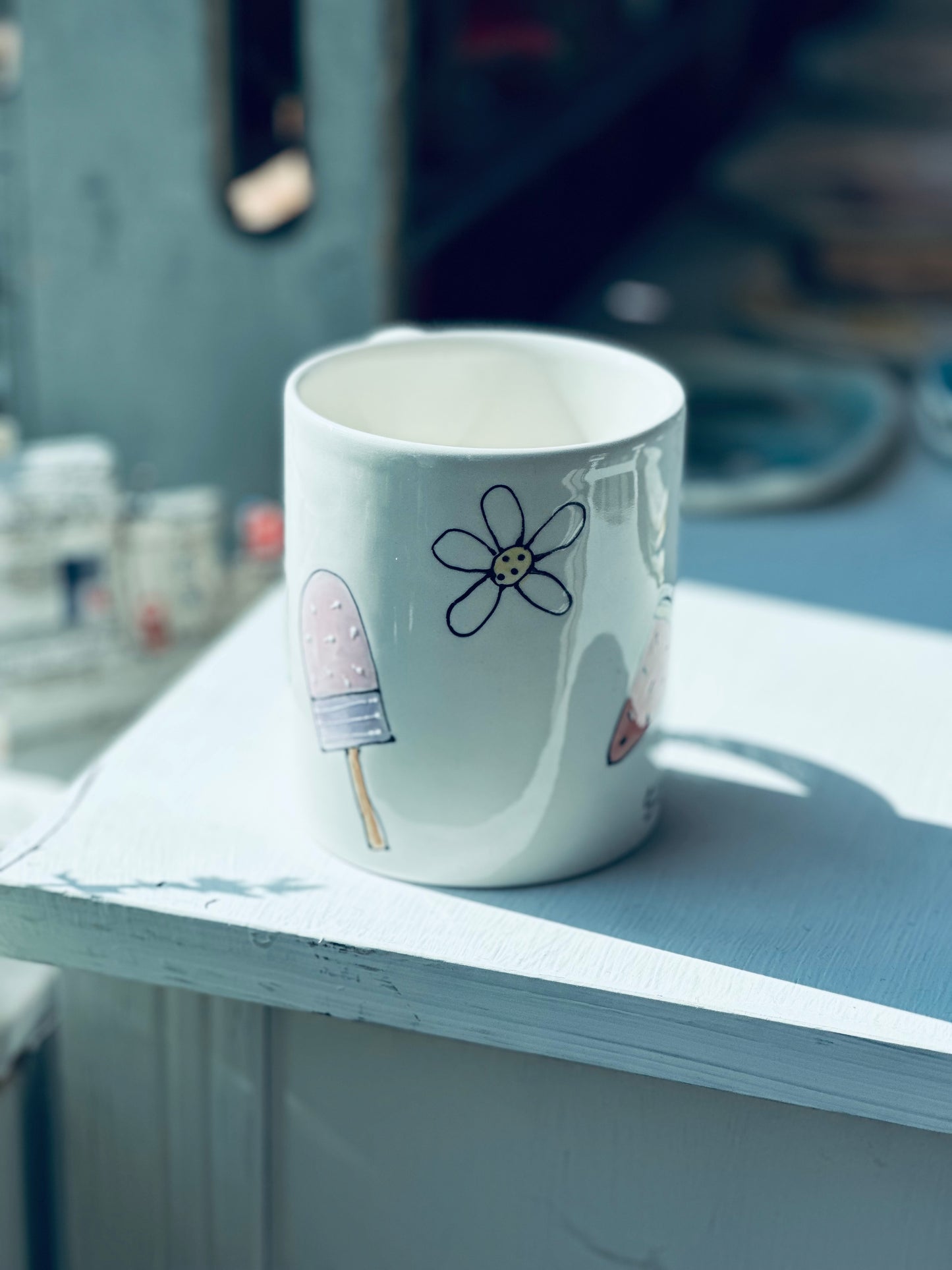Summer illustration mug Sunshine Coast BC
