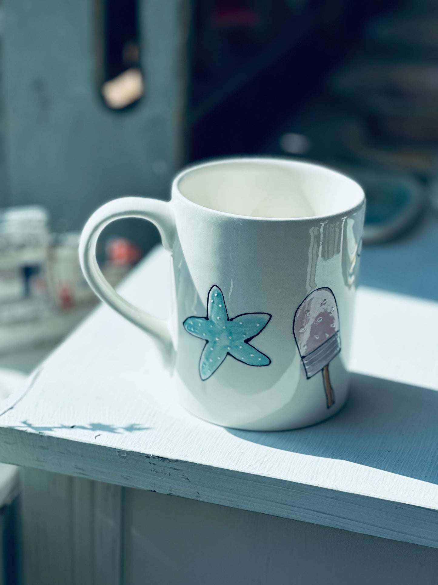 Summer illustration mug Sunshine Coast BC
