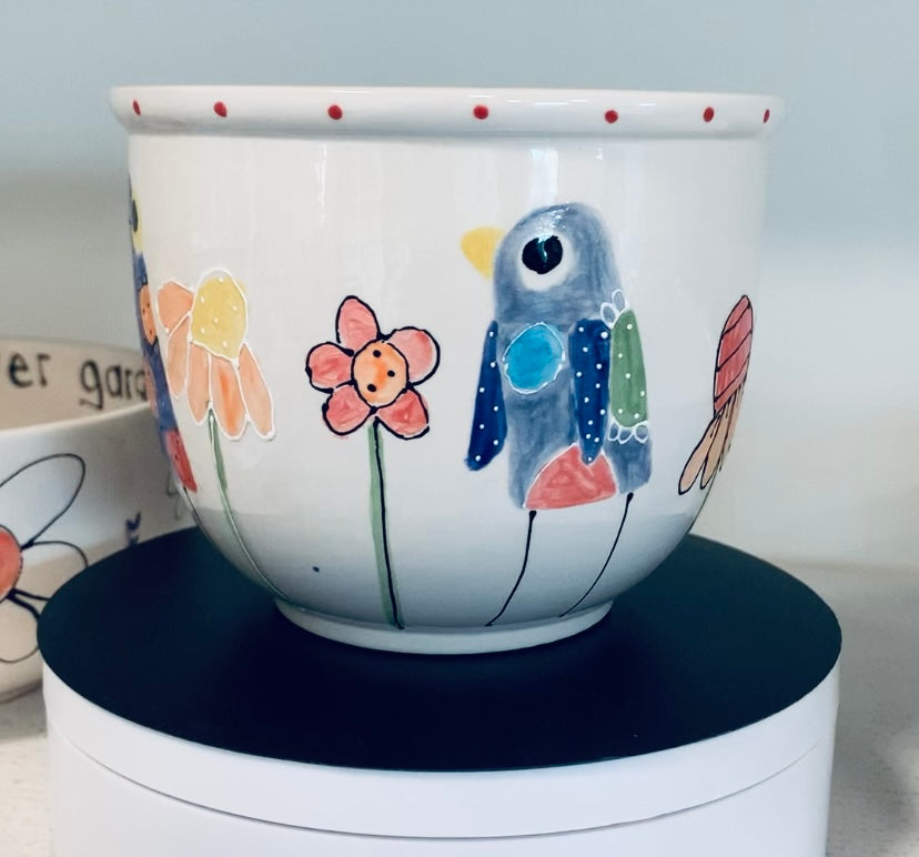 Chile bowl "Bird garden"