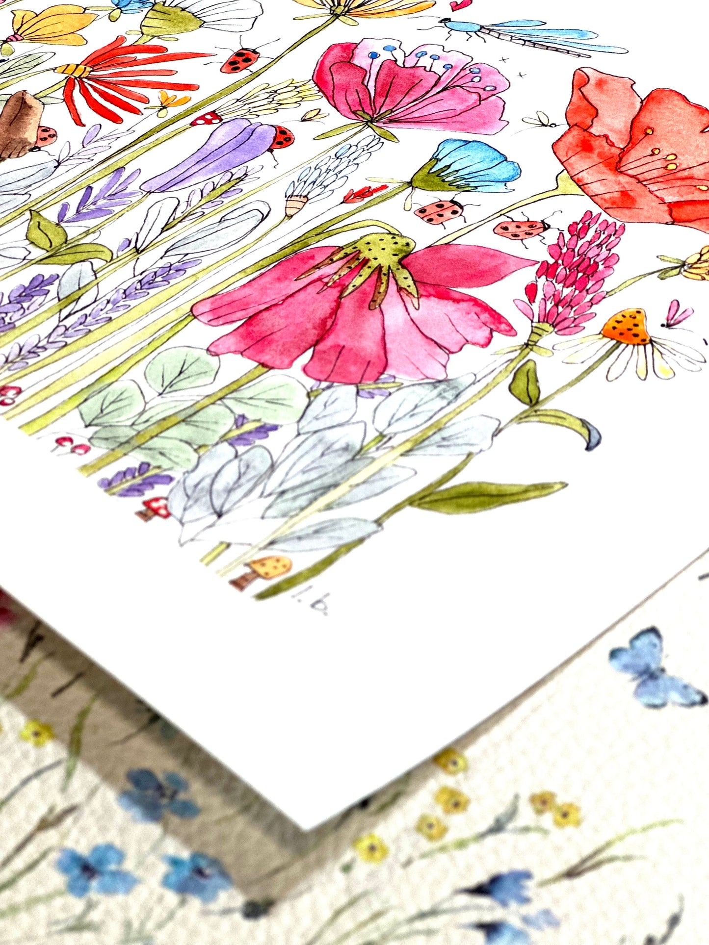 Bee a Wildflower Giclée Archival print