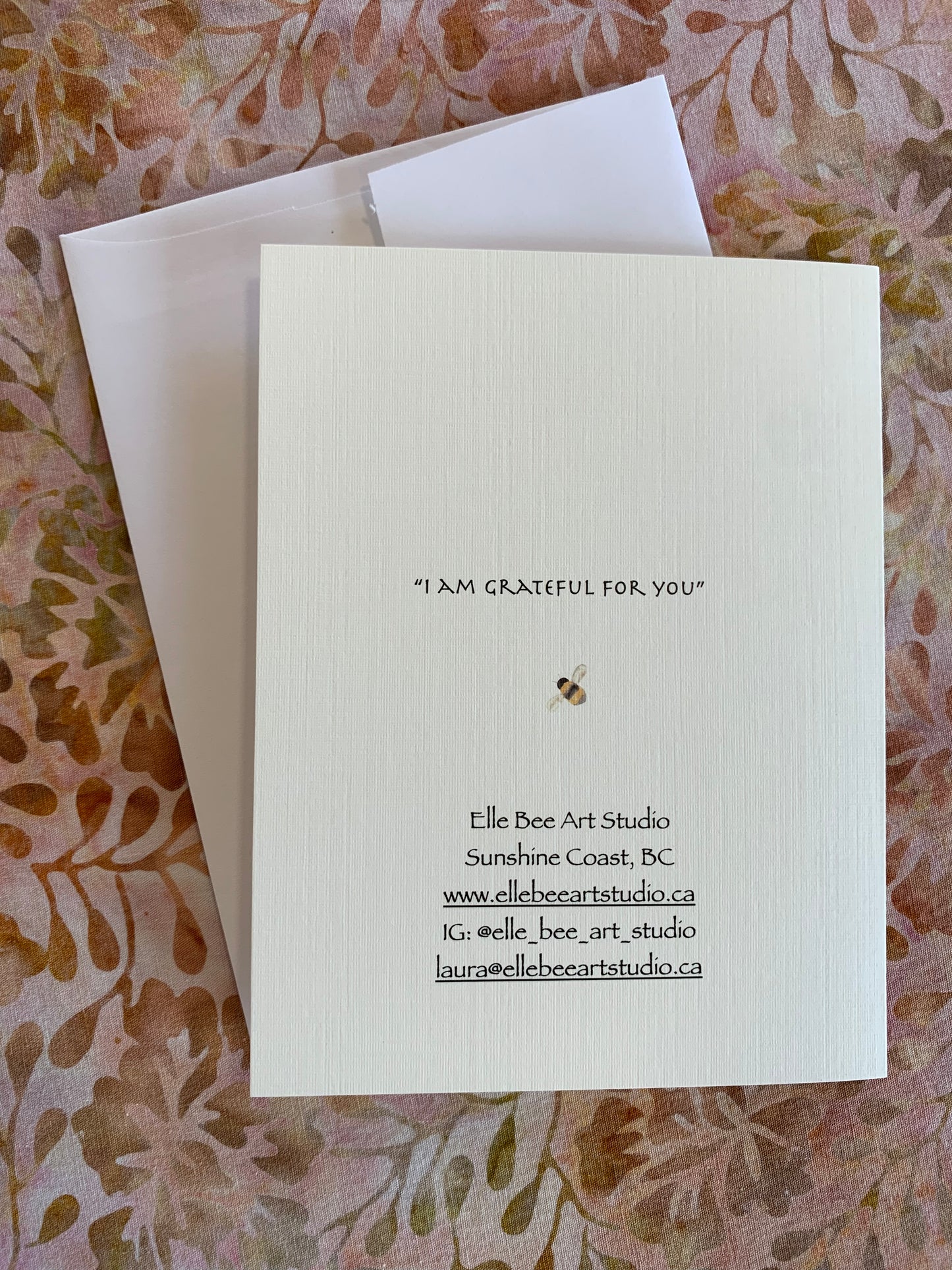 “Thank you” greeting card