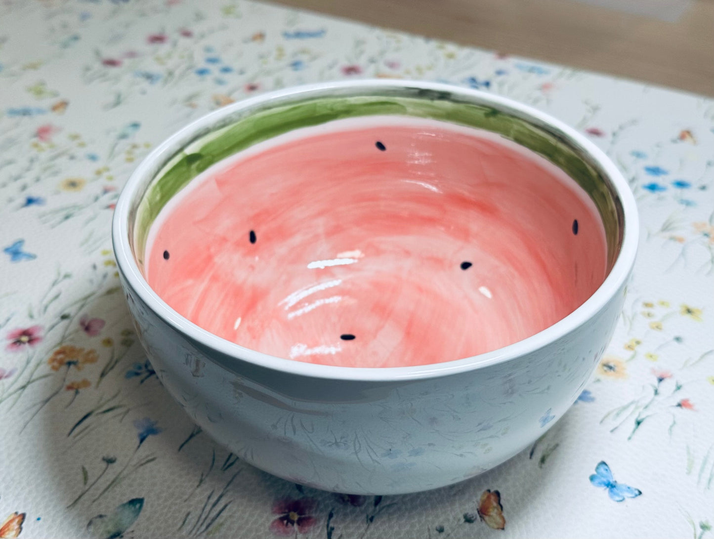 “Juicy watermelon” cereal bowl