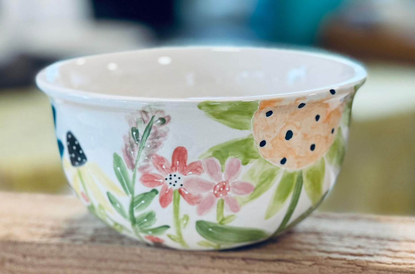 Wildflower Garden Bunny serving bowl