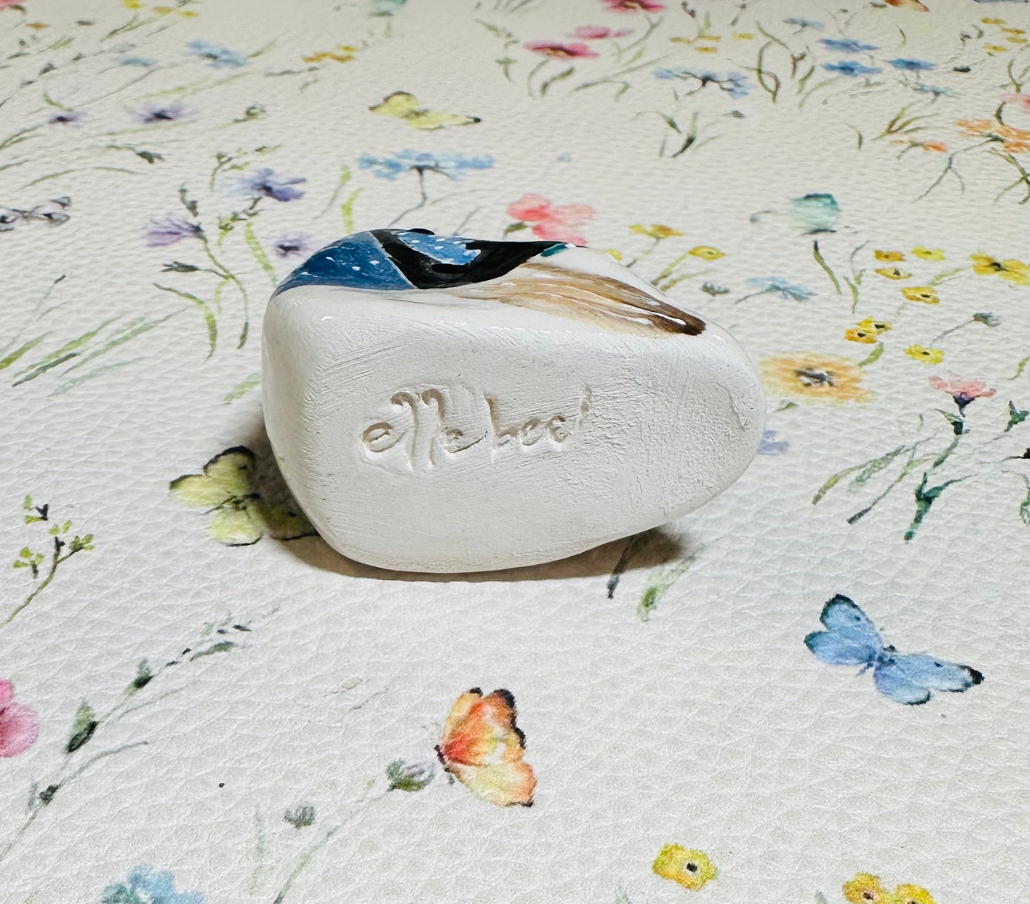 Hand built Blue Fairy Wren bird