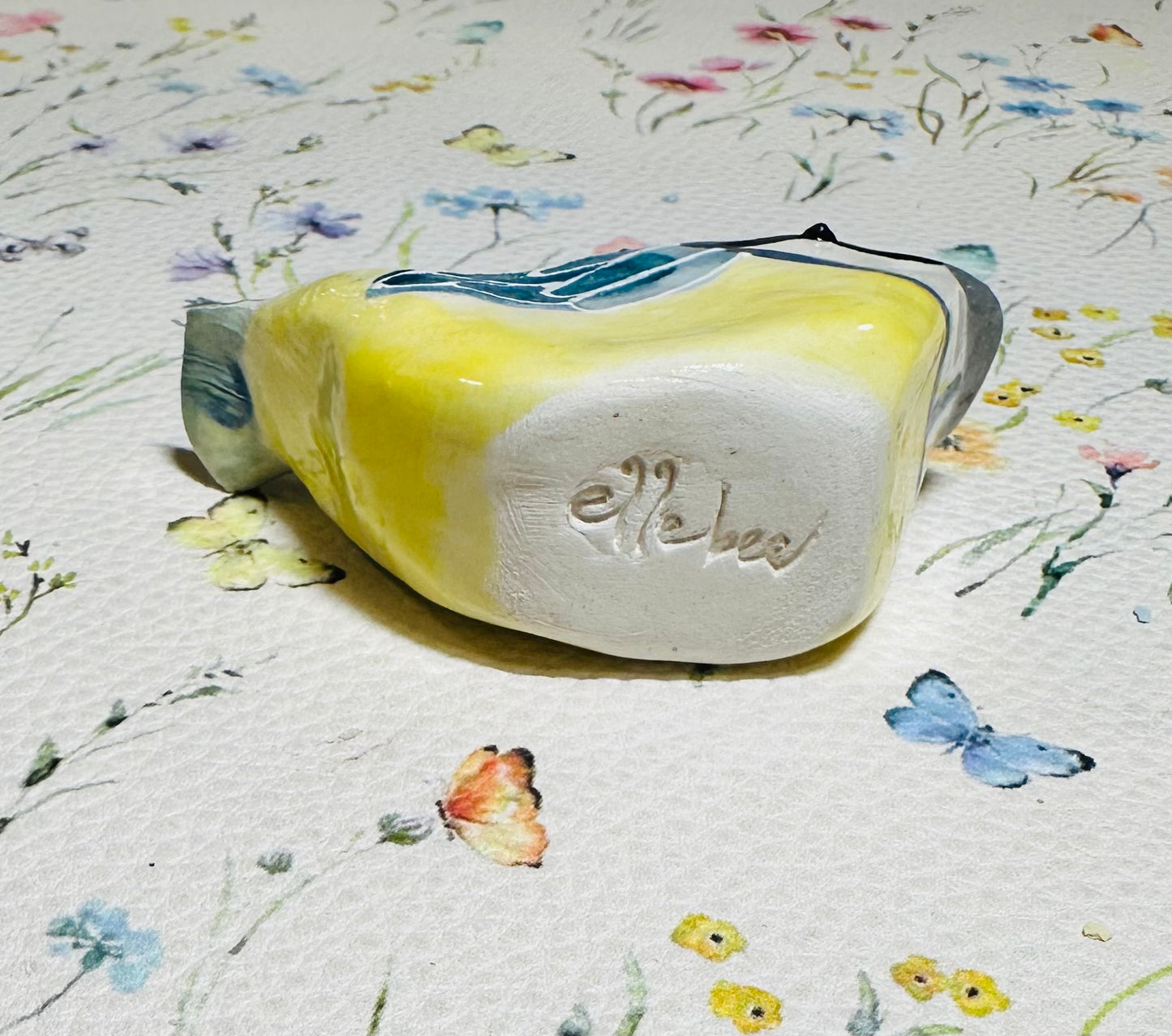 Hand built Blue Tit bird