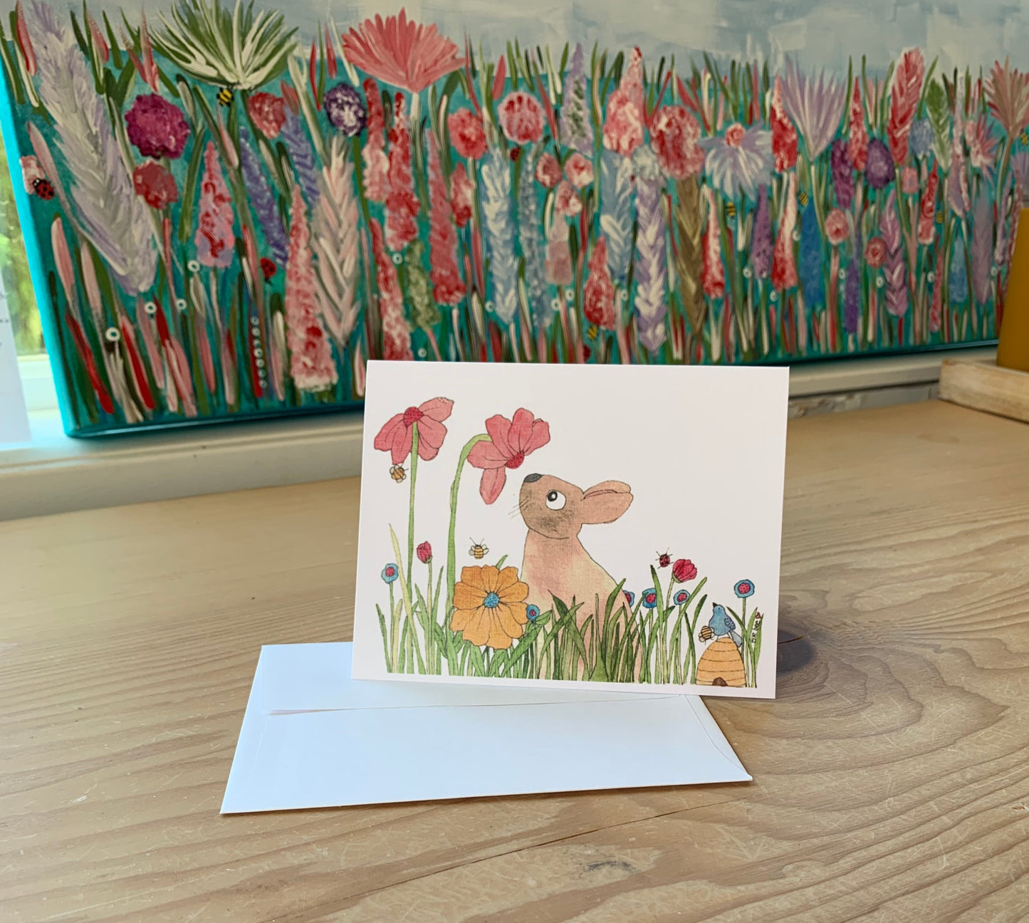 "In the Meadow" greeting card
