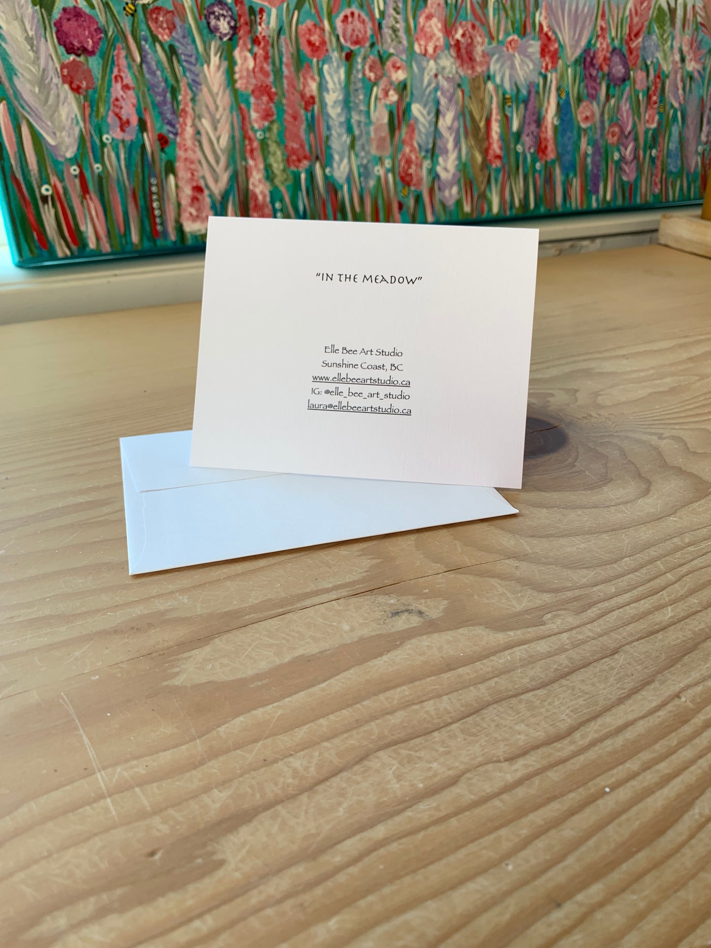 "In the Meadow" greeting card